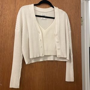 Abercrombie Knit Tank & Cardigan Set